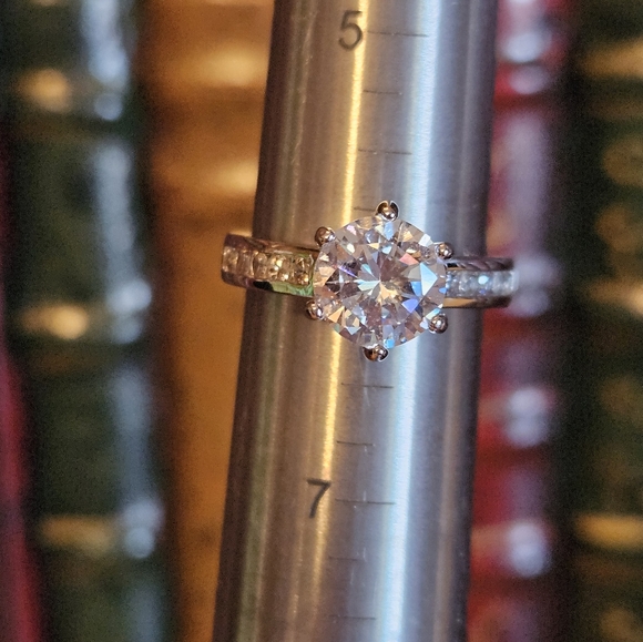 Signed RSC Silvertone Size 6 ring - Picture 9 of 9